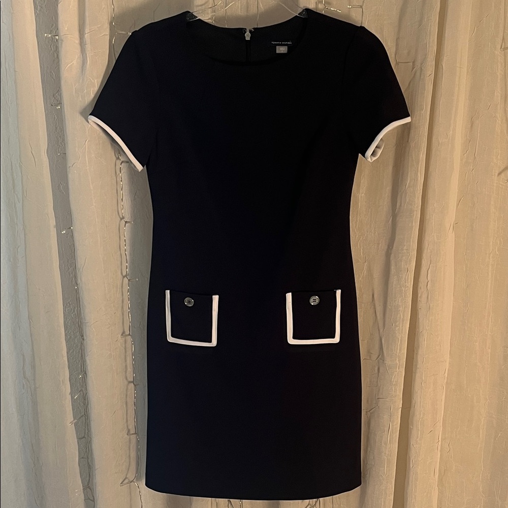 Tommy Hilfiger Navy Dress with White Accents